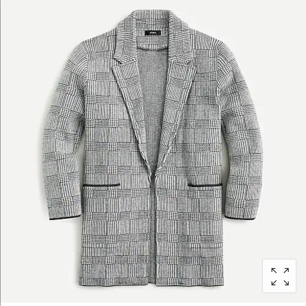 J Crew Sophie open-front Sweater Blazer